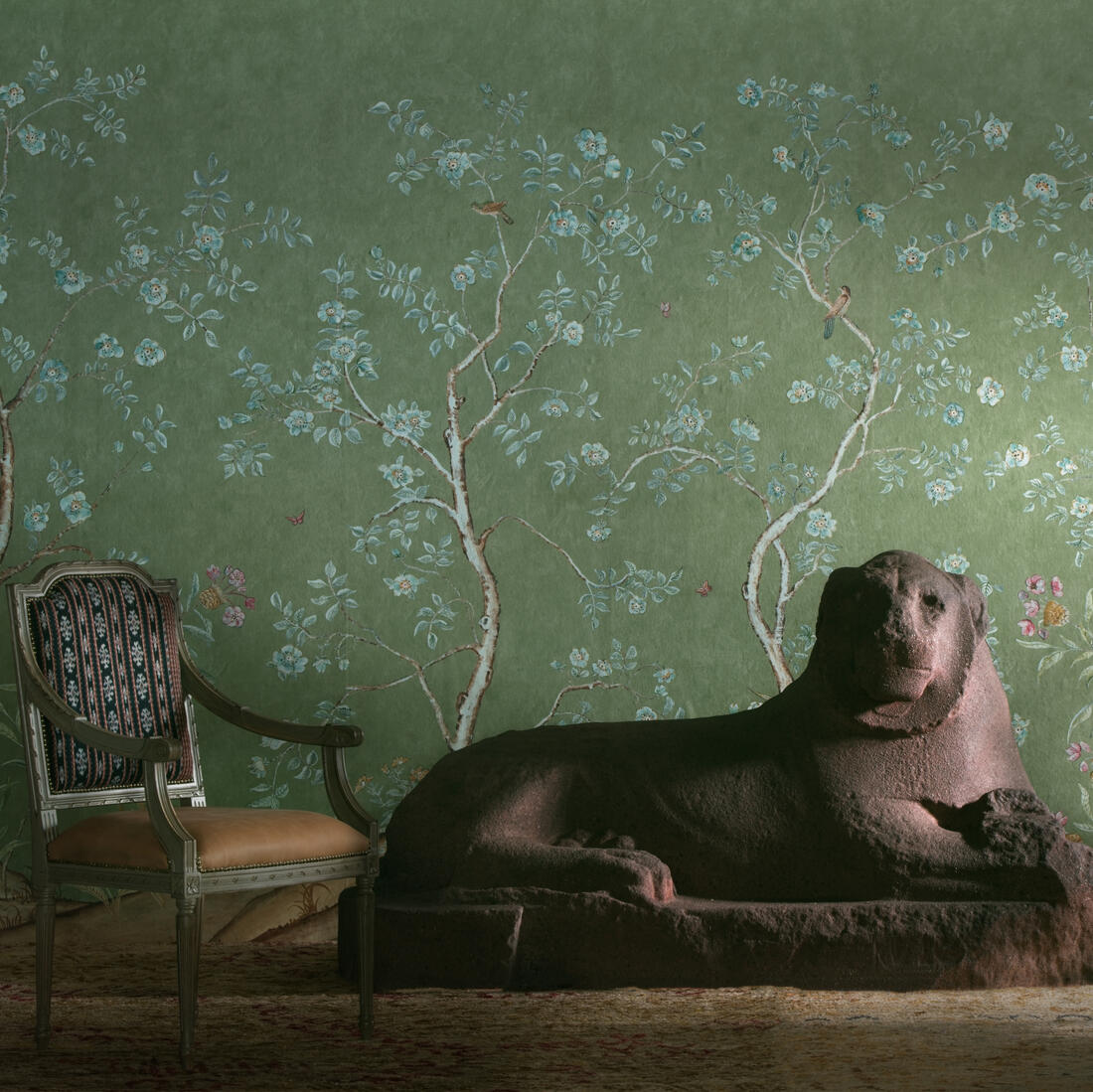 Songbird Wallpaper - Spring - Andrew Martin - KKSBS - Premier Wallcovering