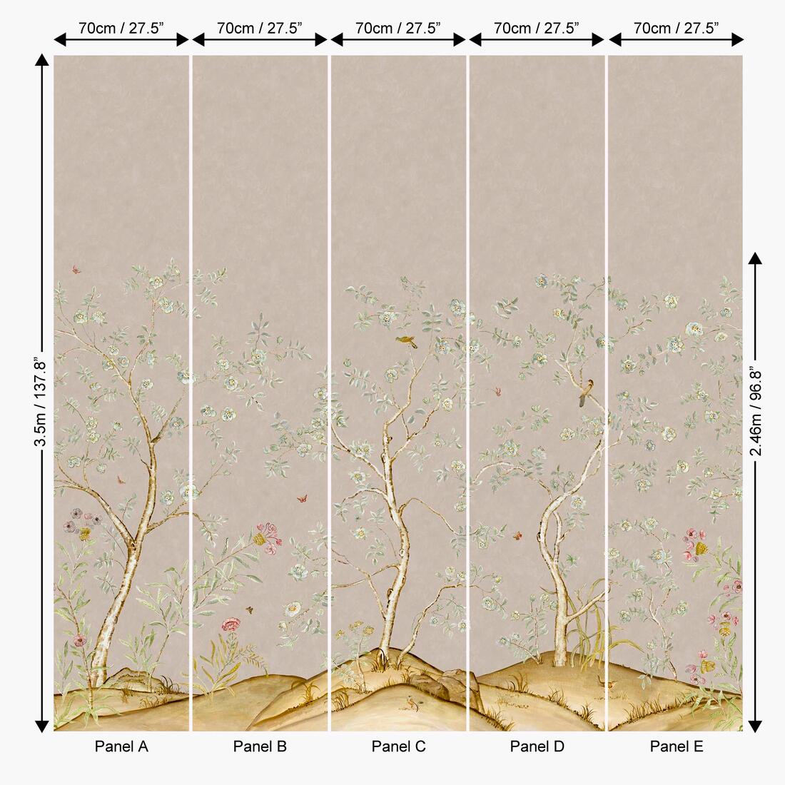Songbird Wallpaper - Dawn - Andrew Martin - KKSBDA - Premier Wallcovering