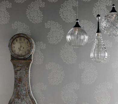 Soubise Wallpaper - Silver - Osborne & Little - W6010-05 - Premier Wallcovering