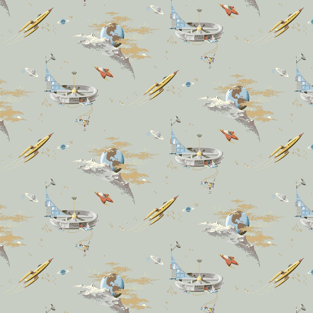 Space Adventure Wallpaper - Beige - Boråstapeter - 8154 - Premier Wallcovering