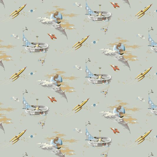 Space Adventure Wallpaper - Beige - Boråstapeter - 8154 - Premier Wallcovering