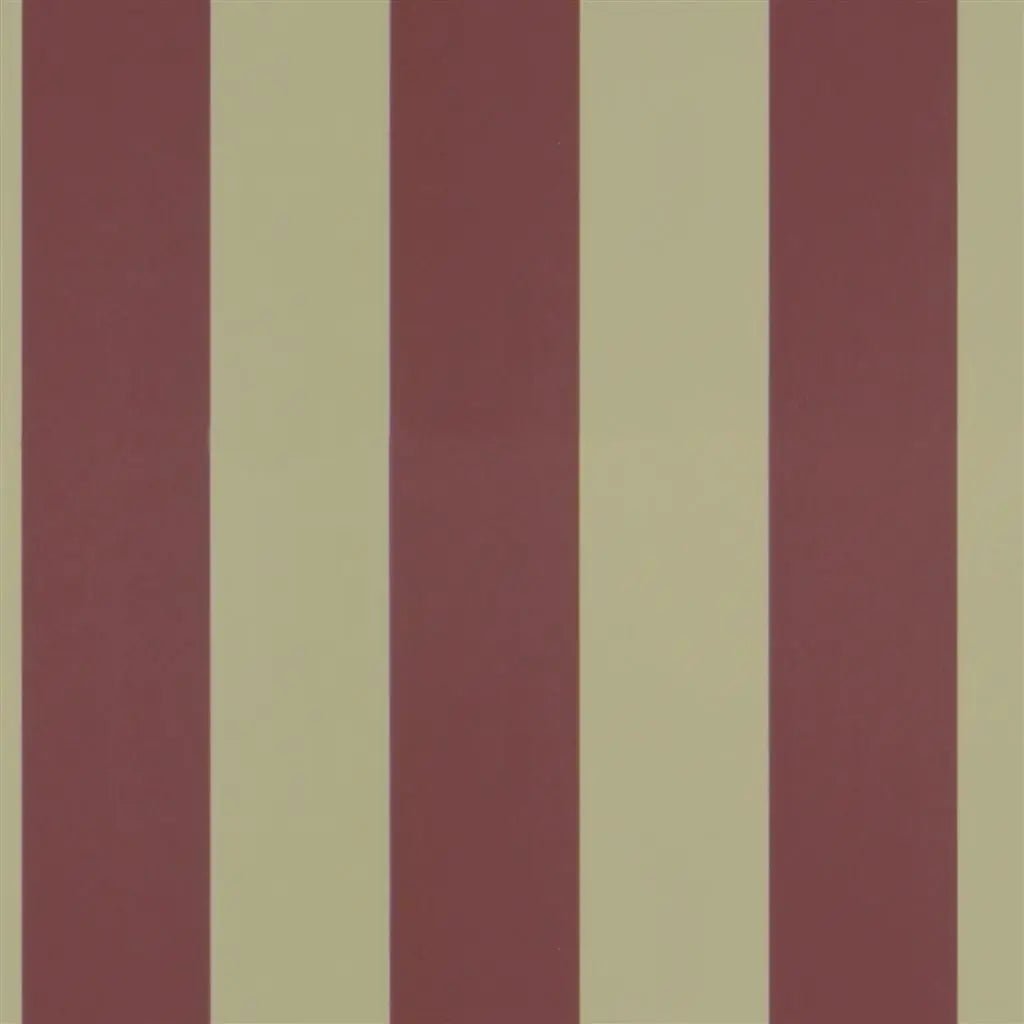 Spalding Stripe Wallpaper - Rosewood - Ralph Lauren - PRL026/23 - Premier Wallcovering