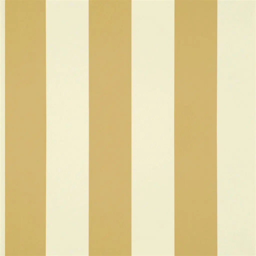 Spalding Stripe Wallpaper - Ochre - Ralph Lauren - PRL026/22 - Premier Wallcovering