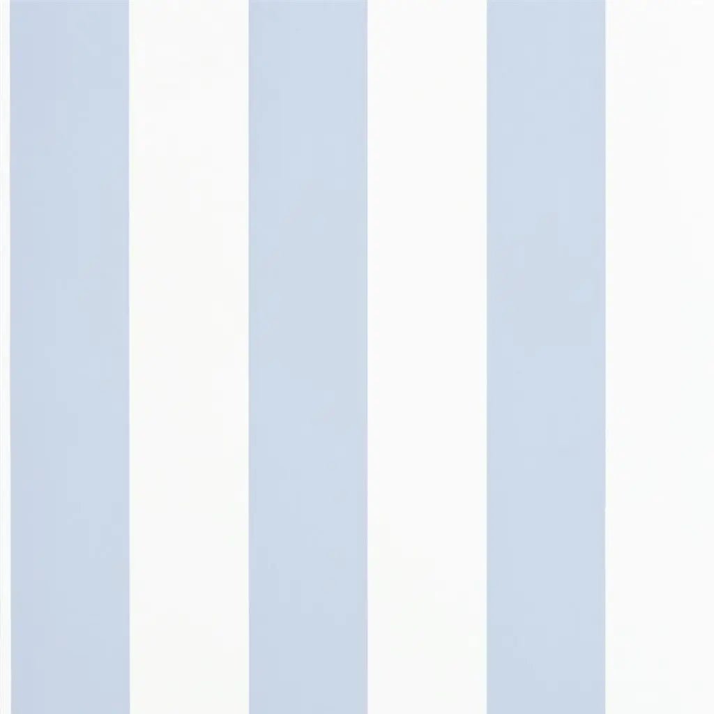 Spalding Stripe Wallpaper - Blue / White - Ralph Lauren - PRL026/10 - Premier Wallcovering