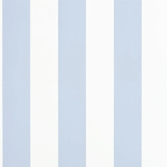 Spalding Stripe Wallpaper - Blue / White - Ralph Lauren - PRL026/10 - Premier Wallcovering