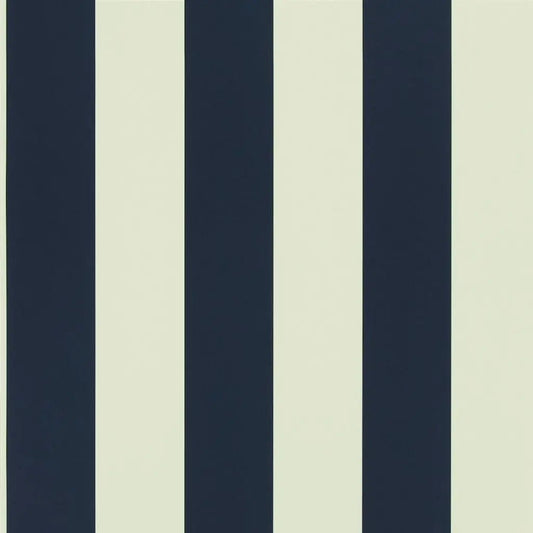 Spalding Stripe Wallpaper - Dark Blue - Ralph Lauren - PRL026/01 - Premier Wallcovering
