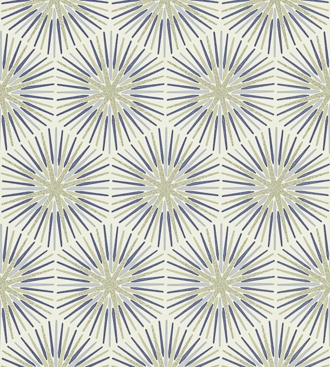 Spark Wallpaper - Sapphire - ZQUA310993 - Zoffany - Premier Wallcovering
