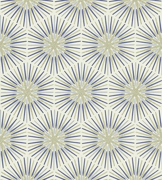 Spark Wallpaper - Sapphire - ZQUA310993 - Zoffany - Premier Wallcovering