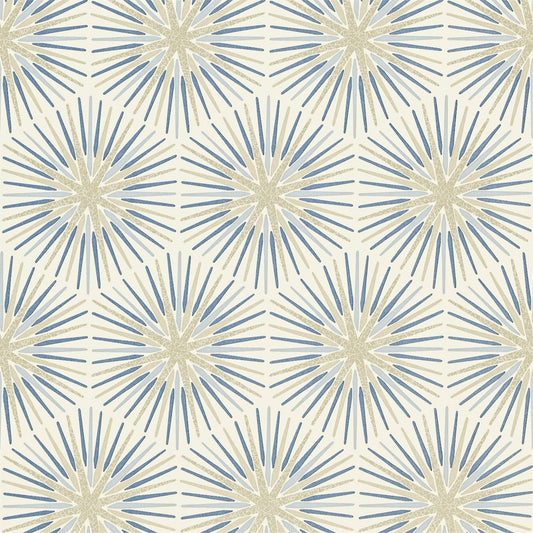Spark Wallpaper - Sapphire - ZQUA310993 - Zoffany - Premier Wallcovering