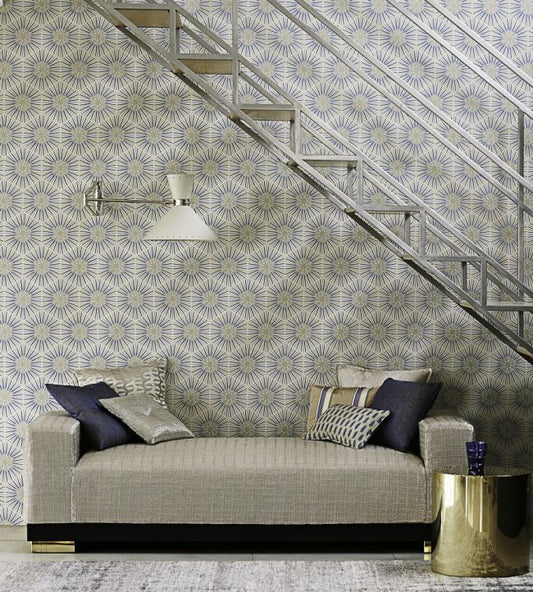 Spark Wallpaper - Sapphire - ZQUA310993 - Zoffany - Premier Wallcovering