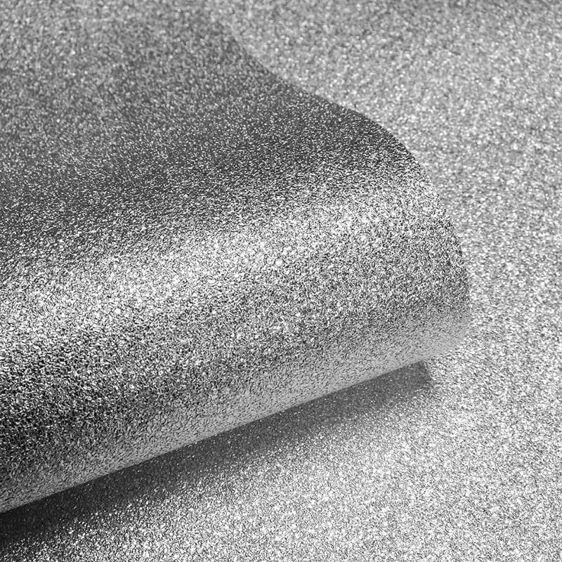 Sparkle Plain Glitter Wallpaper - Silver - Muriva - 701352 - Premier Wallcovering