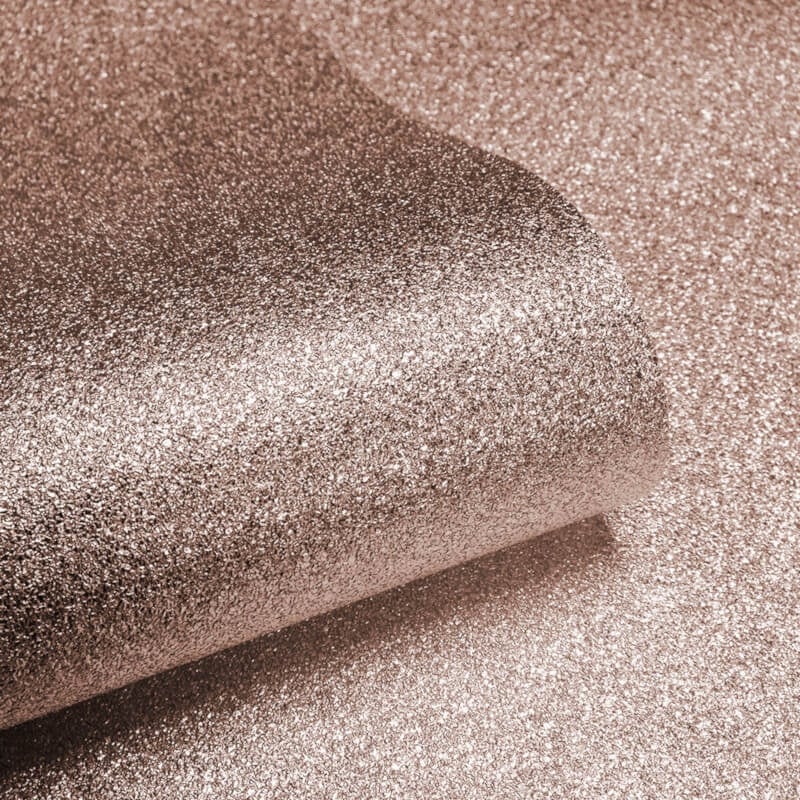 Sparkle Plain Glitter Wallpaper - Rose Gold - Muriva - 701379 - Premier Wallcovering