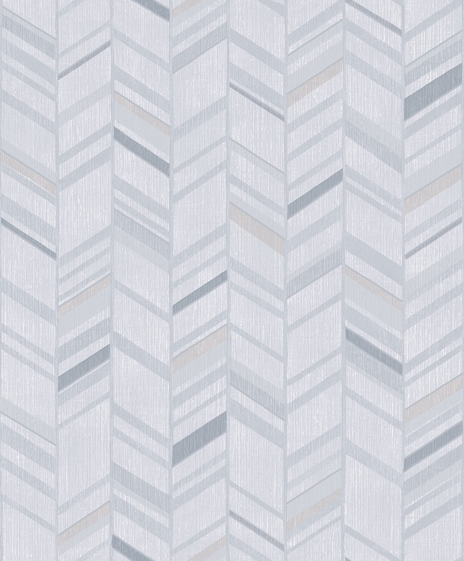 Special FX Chevron Wallpaper - Silver / Aqua / Grey - Galerie - G67711 - Premier Wallcovering