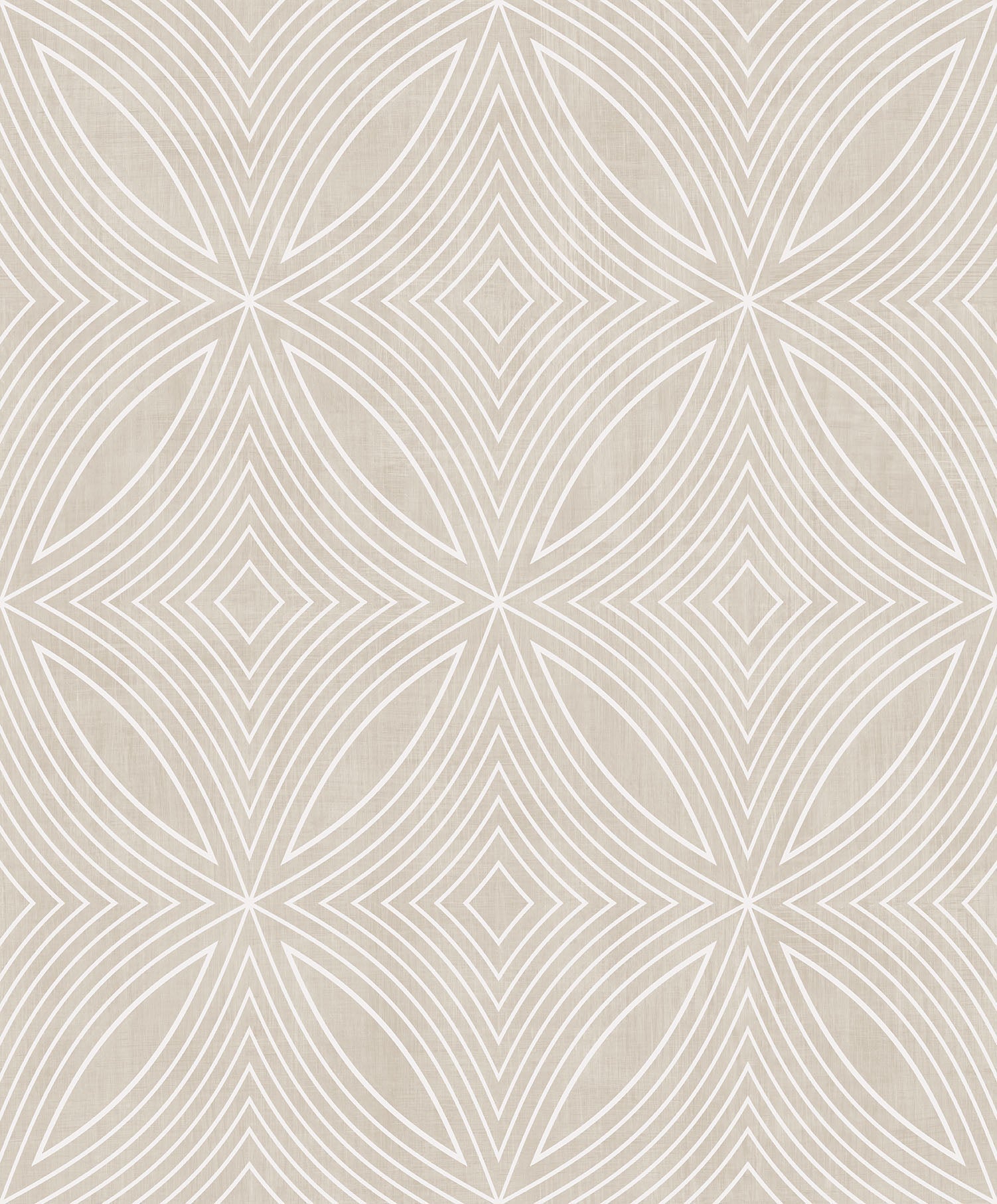 Special FX Geometric Spiral Wallpaper - Silver / Taupe - Galerie - G67722 - Premier Wallcovering