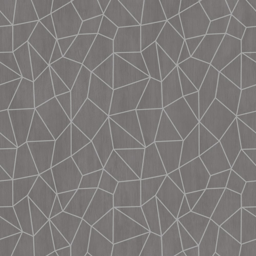 Special FX Metallic Web Effect Wallpaper - Silver / Stone Beige - Galerie - G67698 - Premier Wallcovering