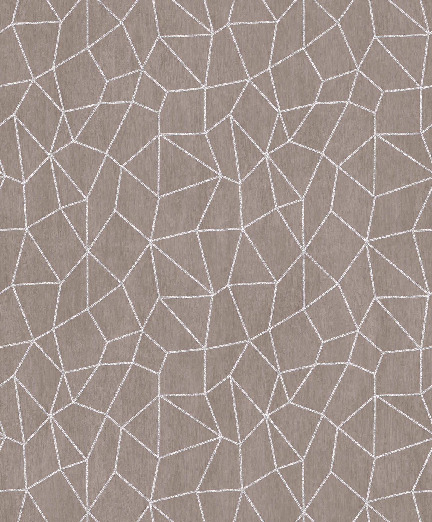 Special FX Metallic Web Effect Wallpaper - Silver / Stone Beige - Galerie - G67698 - Premier Wallcovering