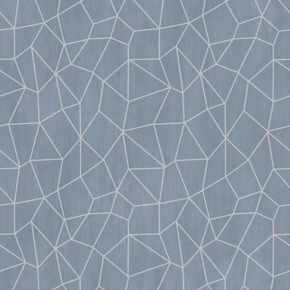 Special FX Metallic Web Effect Wallpaper - Silver / Blue Grey - Galerie - G67697 - Premier Wallcovering