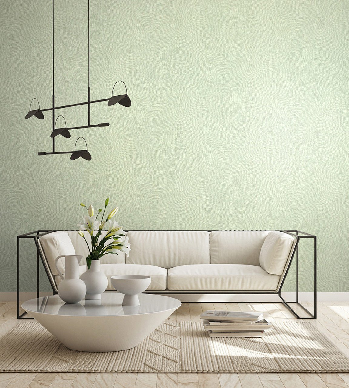 Spirit Slow Living Wallpaper - Wasabi Green - Hohenberger - 64642 - Premier Wallcovering