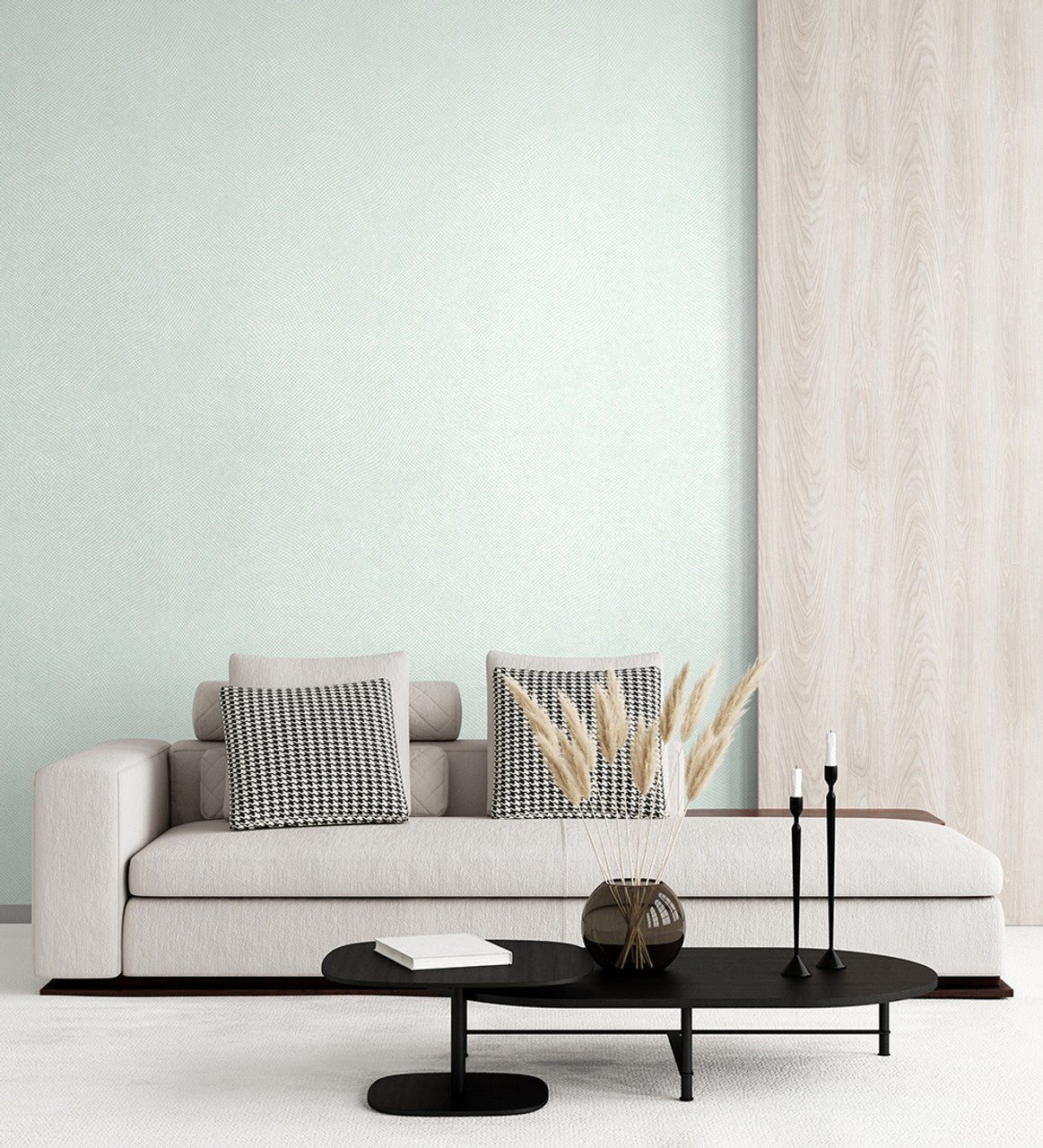 Spirit Slow Living Wallpaper - Frost Mint - Hohenberger - 64641 - Premier Wallcovering