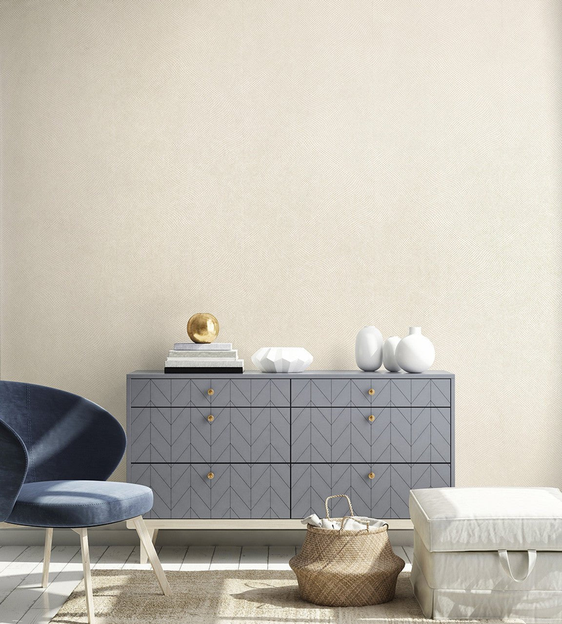 Spirit Slow Living Wallpaper - Sand/ Gold - Hohenberger - 64643 - Premier Wallcovering
