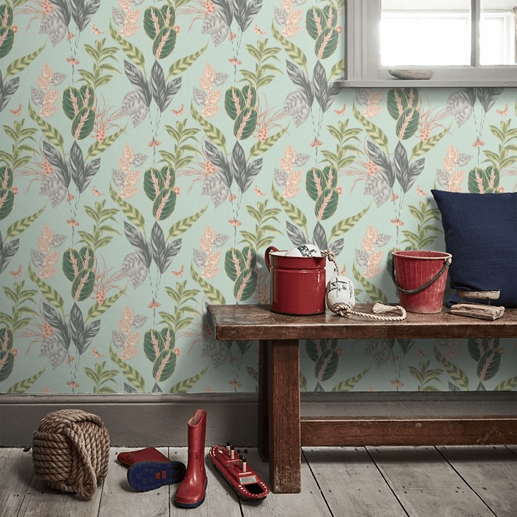Spirit Wallpaper - Viridian - Ohpopsi - LBK50152W - Premier Wallcovering