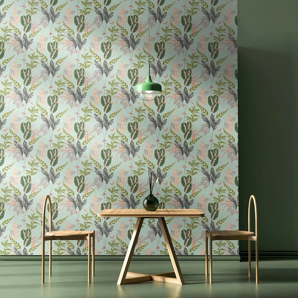 Spirit Wallpaper - Viridian - Ohpopsi - LBK50152W - Premier Wallcovering
