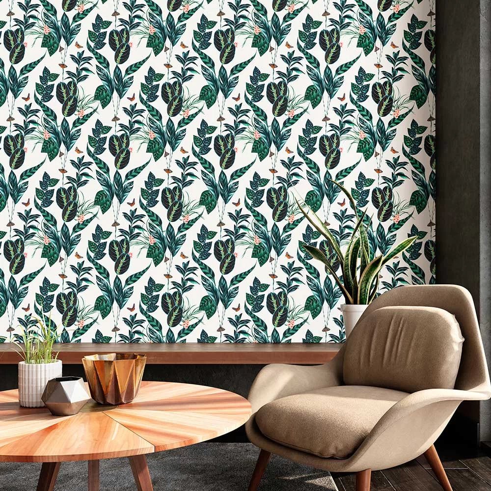 Spirit Wallpaper - Wilderness White - Ohpopsi - WLD53122W - Premier Wallcovering