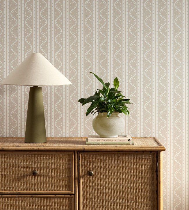 Split Pea Wallpaper - Linen - Scion - NSCW113285 - Premier Wallcovering