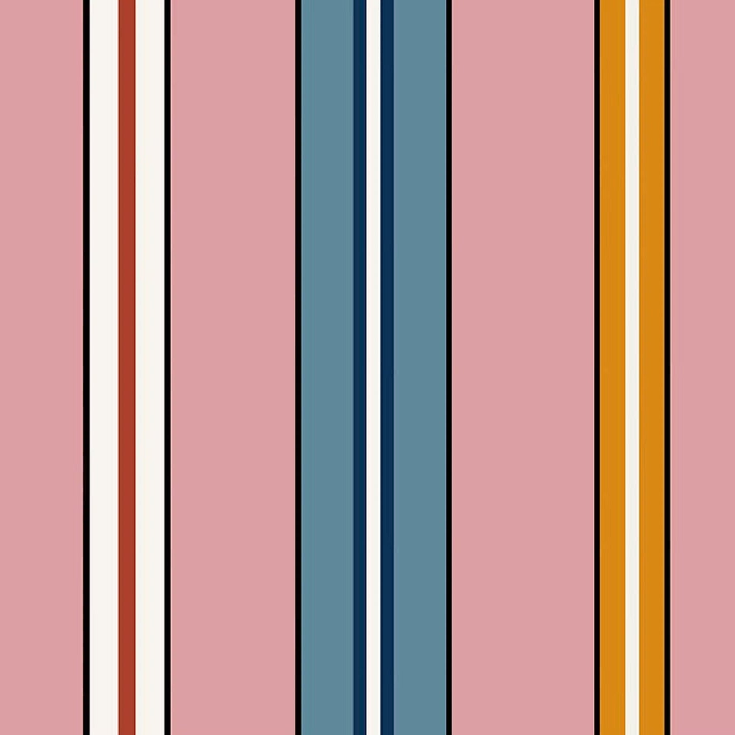 Sporty Stripes Wallpaper - Pink - Ottoline - W/STRPS/101/3 - Premier Wallcovering