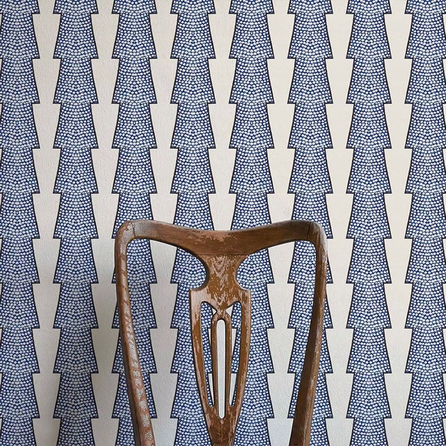 Spot and Arrow Wallpaper - Blue - Ottoline - W/SPAR/101/1 - Premier Wallcovering
