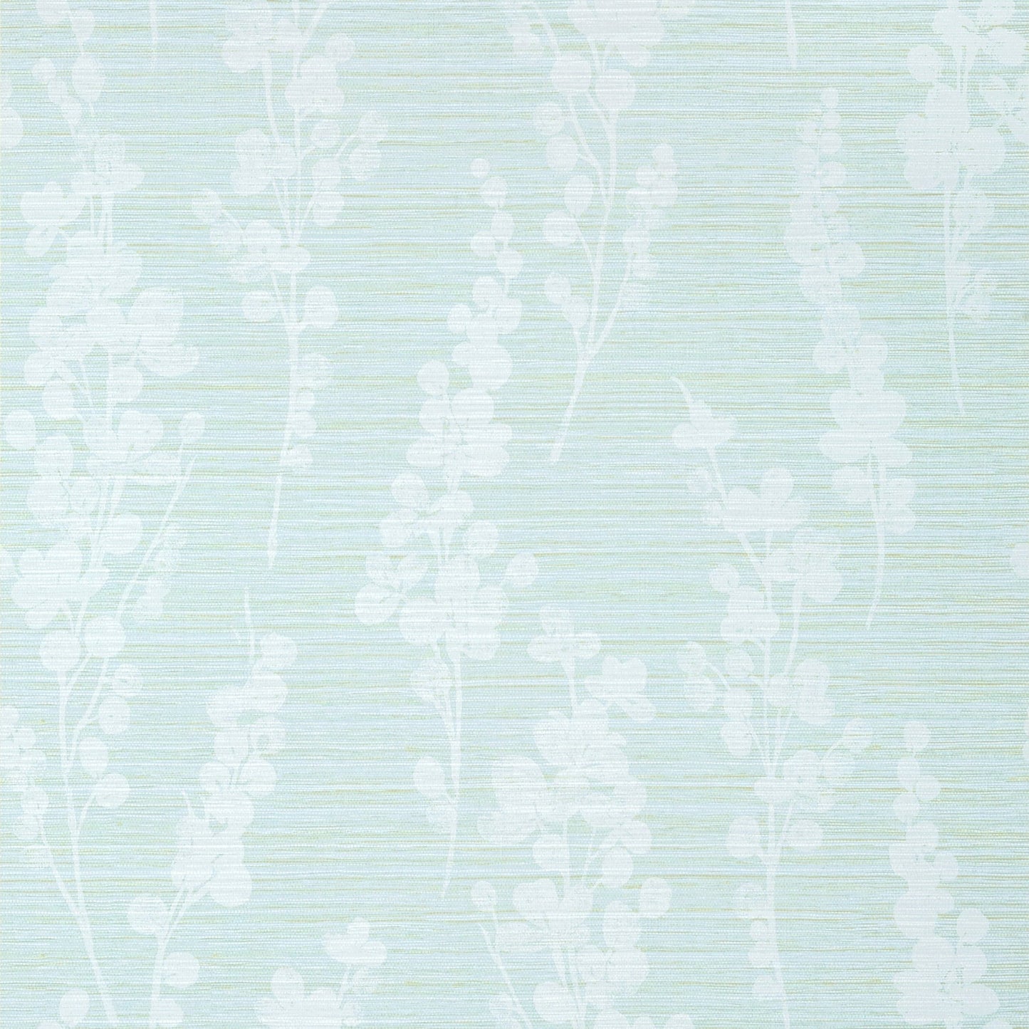 Spring Blooms Wallpaper - Soft Green & Blue - Thibaut - T41051 - Premier Wallcovering