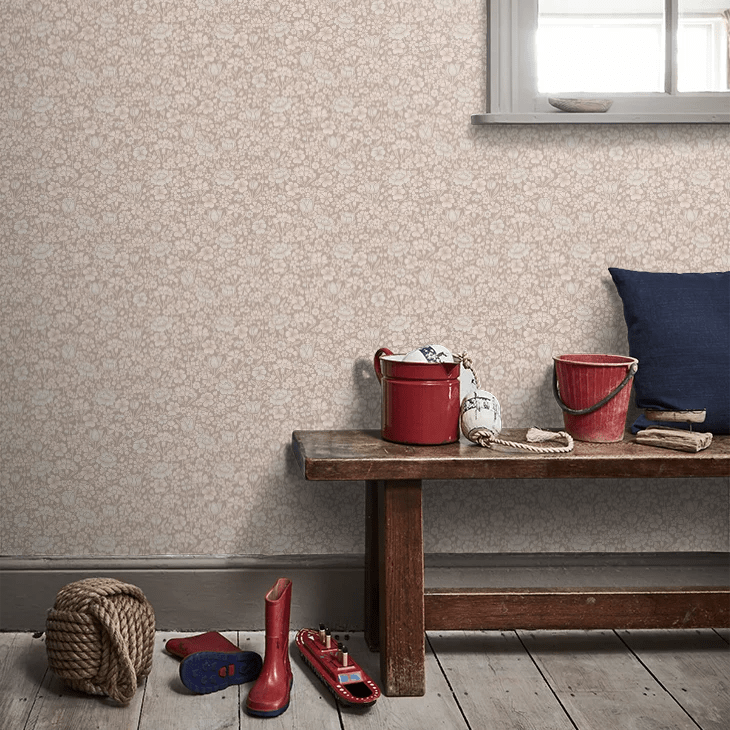 Spring Flowers Wallpaper - Portland Stone - Little Greene - 0267SPPORTL - Premier Wallcovering