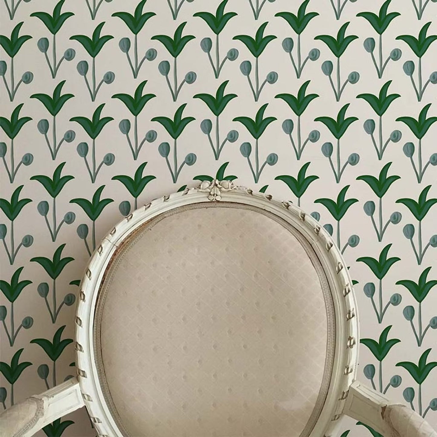 Spring Rhythm Wallpaper - Green - Ottoline - W/SPRH/101/2 - Premier Wallcovering