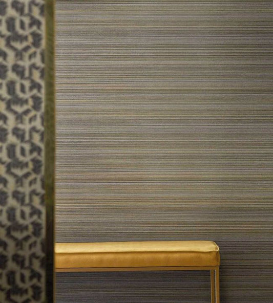 Spun Silk Wallpaper - Pale Gold - ZRHW312900 - Zoffany - Premier Wallcovering