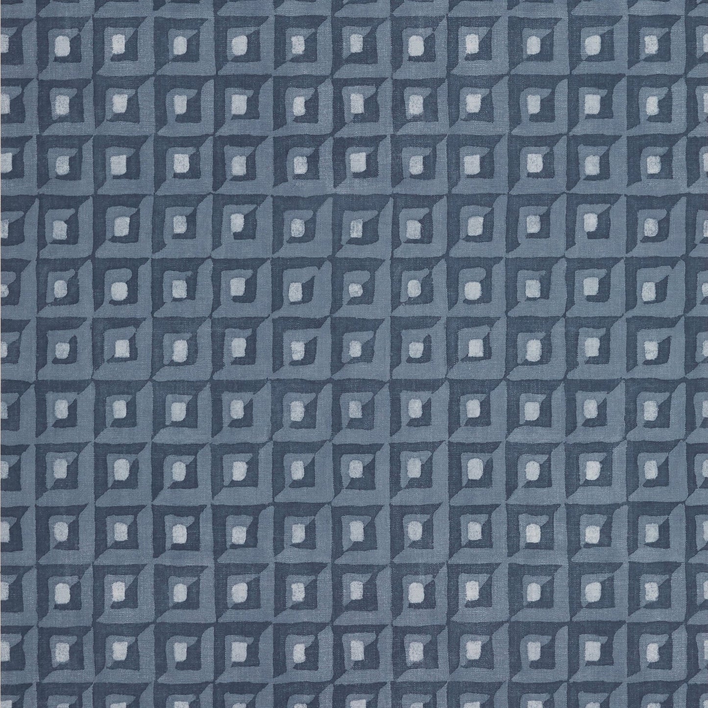 Square Dance Wallpaper - Navy - Thibaut - T12851 - Premier Wallcovering
