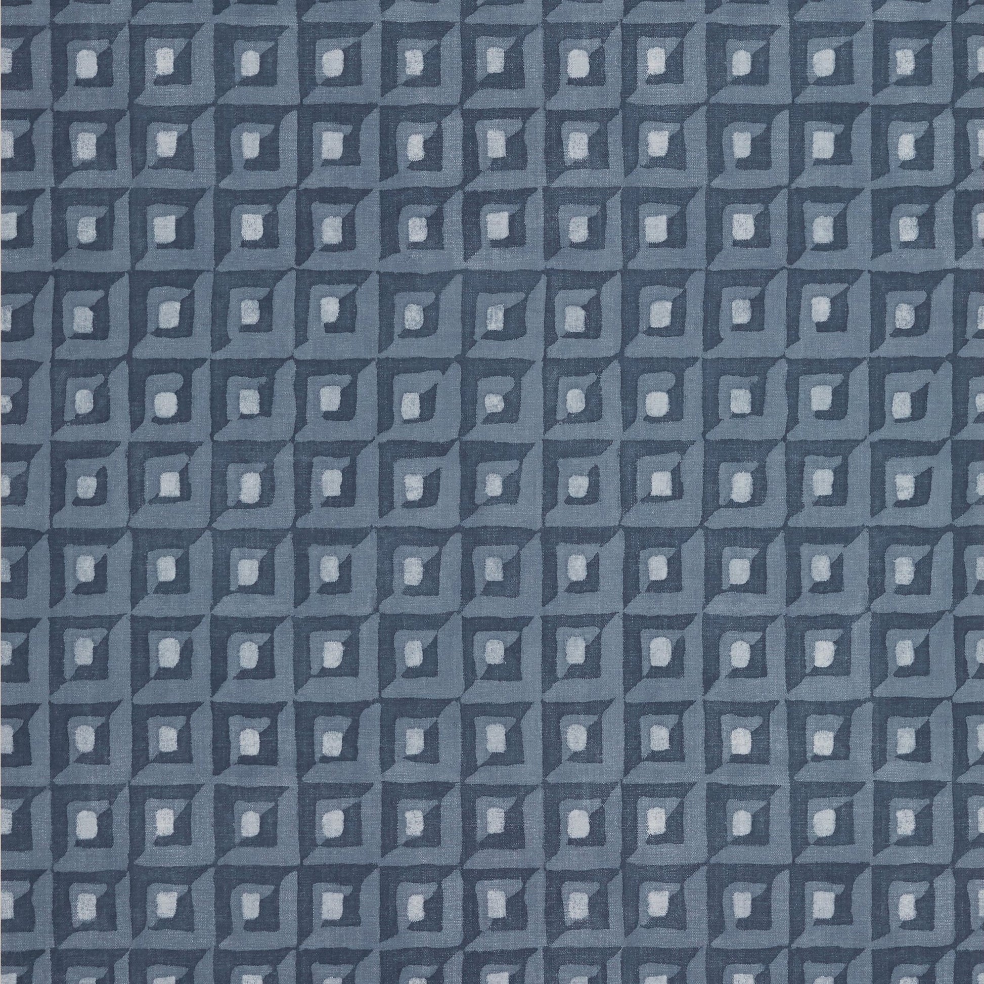 Square Dance Wallpaper - Navy - Thibaut - T12851 - Premier Wallcovering