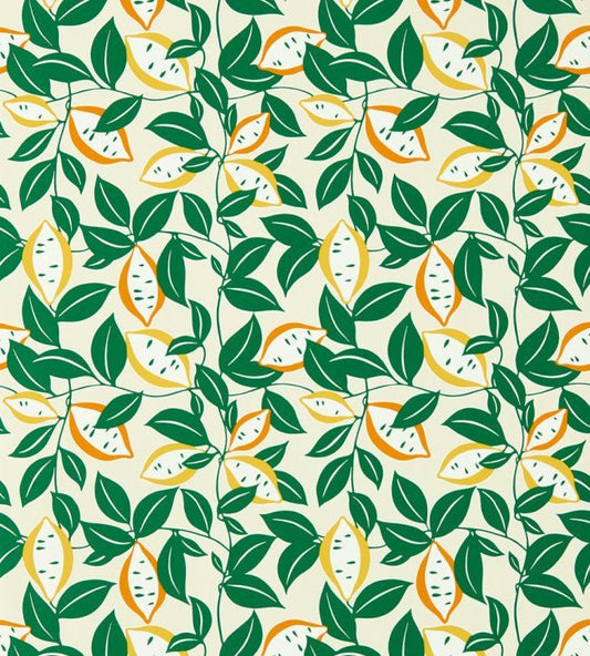 St Clements Wallpaper - Lemon / Tangerine - NART112803 - Scion - Premier Wallcovering