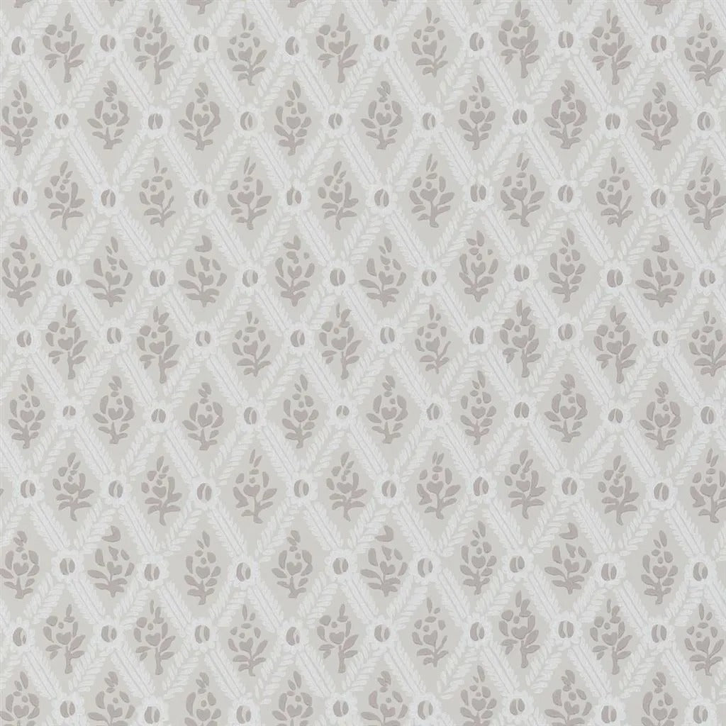 St John Street Trellis Wallpaper - Limestone - English Heritage - PEH0003/01 - Premier Wallcovering