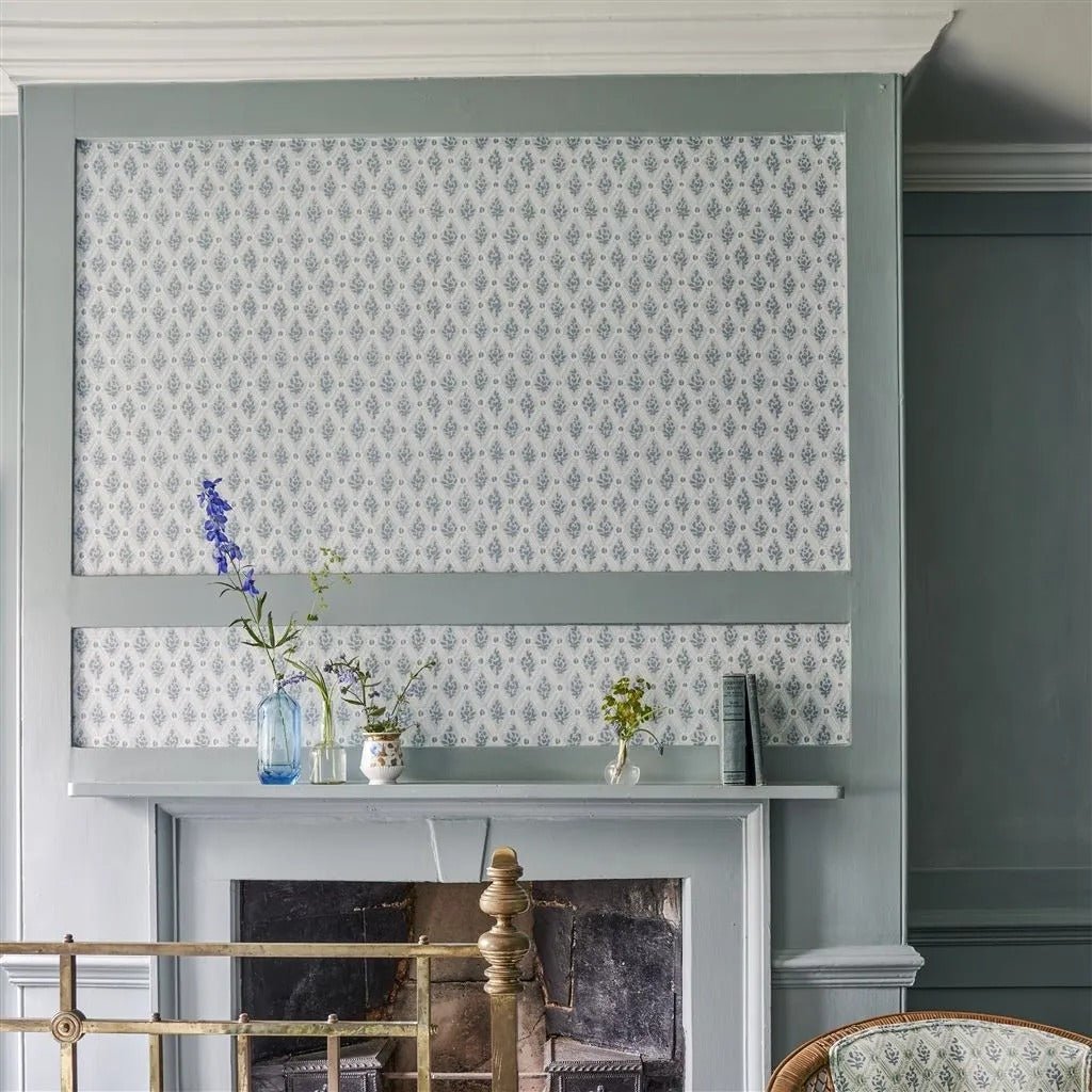St John Street Trellis Wallpaper - Duck Egg - English Heritage - PEH0003/04 - Premier Wallcovering