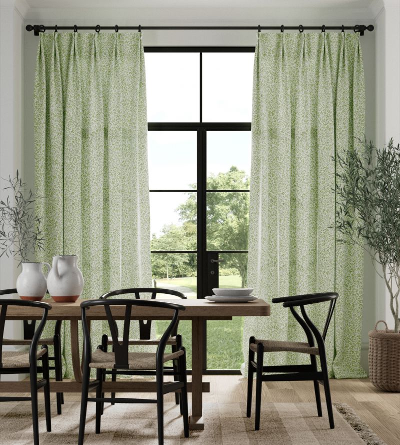 Standen Fabric - Leaf Green - Morris & Co - 226922 - Premier Wallcovering