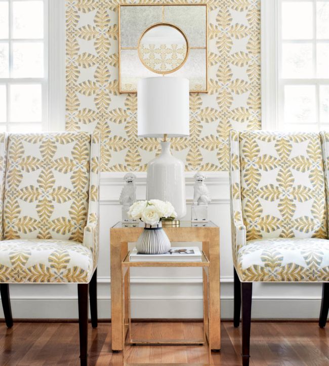 Starleaf Wallpaper - Black - Thibaut - T2971 - Premier Wallcovering