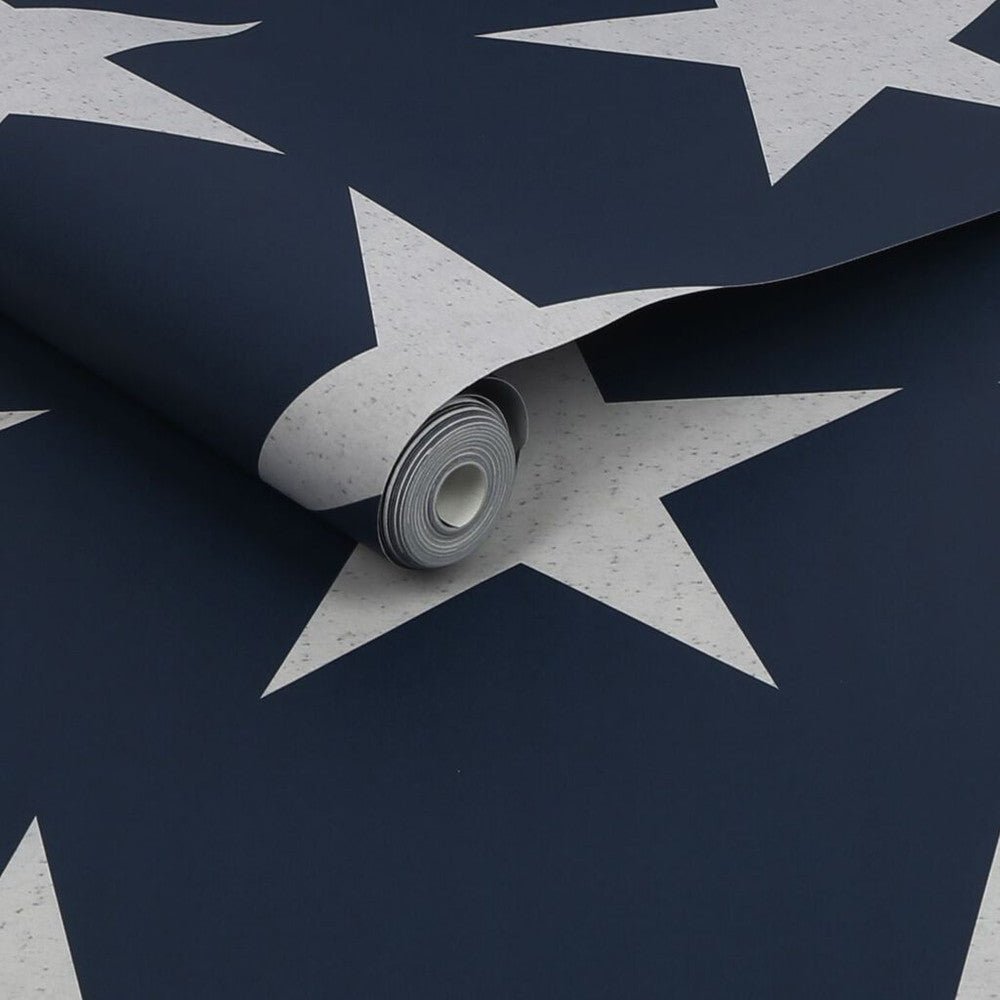 Stars Wallpaper - Navy Blue - Next - 118330 - Premier Wallcovering