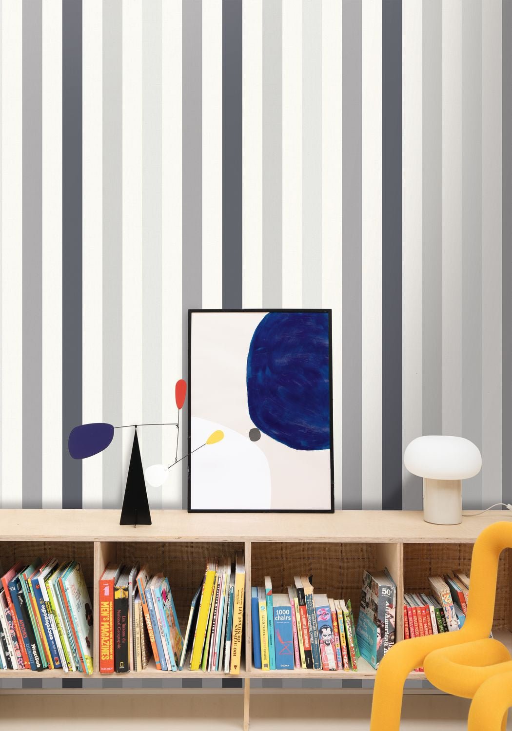 Stay Positive Wallpaper - Noir Gris - Caselio - 103409090 - Premier Wallcovering