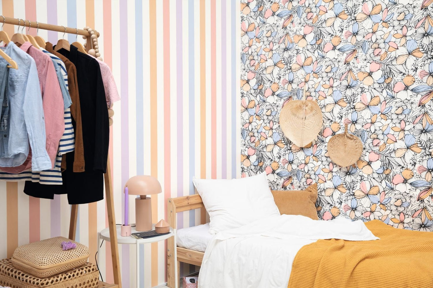 Stay Positive Wallpaper - Rose Jaune - Caselio - 103404021 - Premier Wallcovering