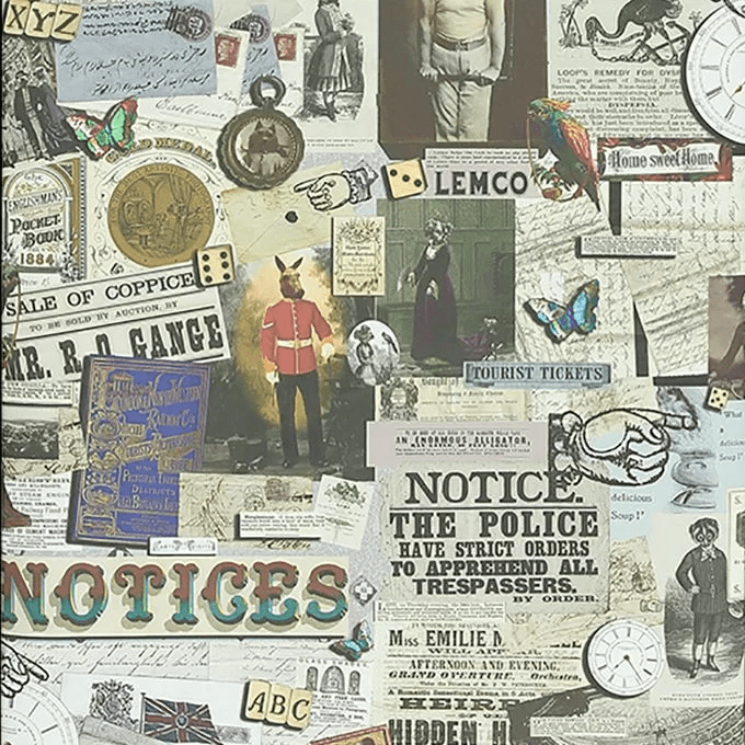 Steampunk Wallpaper - Multi - coloured - The Graduate Collection - CC1STEWAL - Premier Wallcovering