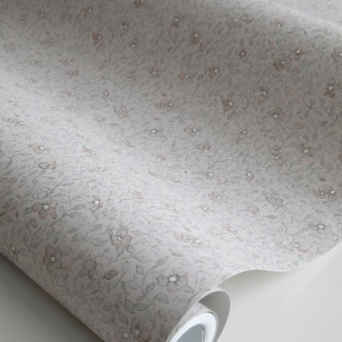 Stella Wallpaper - Sage Green - Sandberg - S10122 - Premier Wallcovering