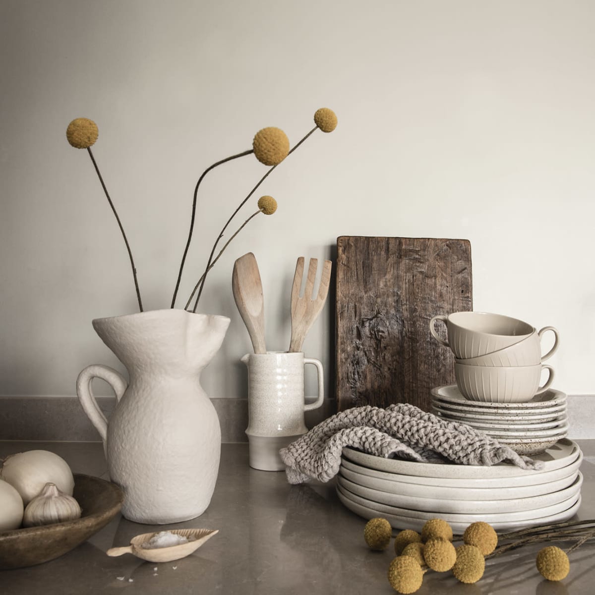 Sten Wallpaper - White - Sandberg - S10312 - Premier Wallcovering