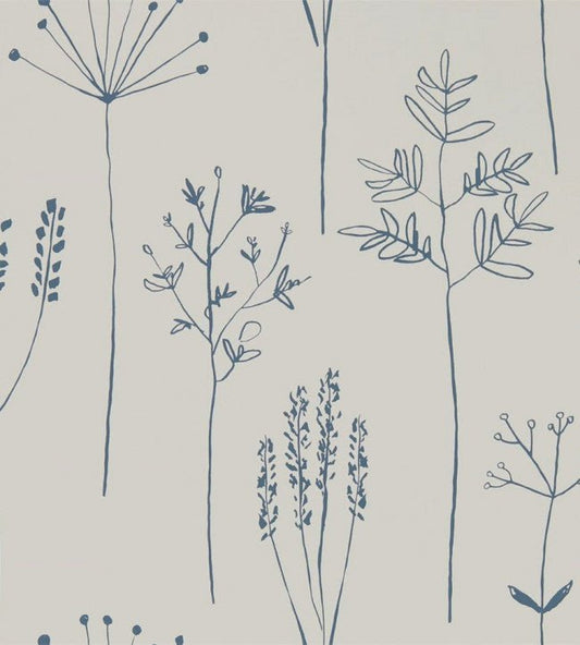 Stipa Wallpaper - Denim - NZAW112019 - Scion - Premier Wallcovering