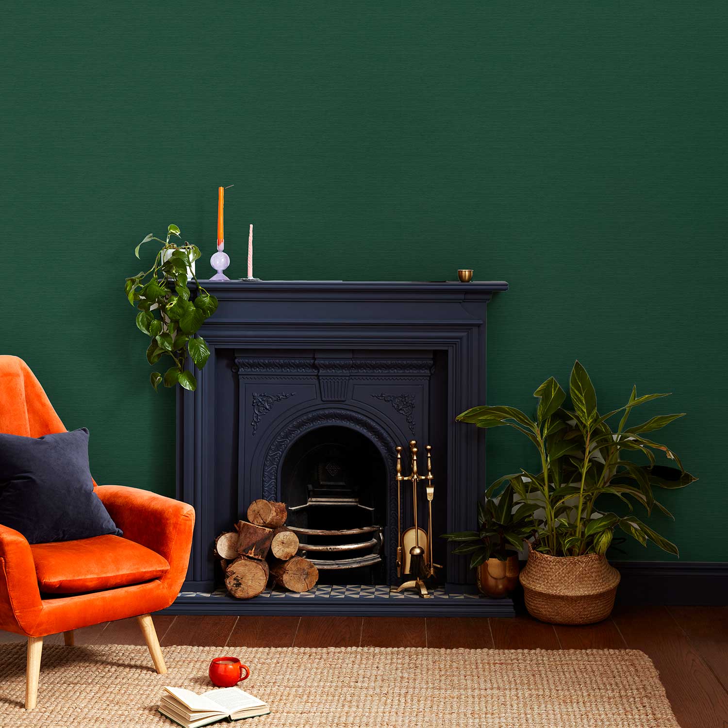 Stitch Please Wallpaper - Jungle - Envy - 120892 - Premier Wallcovering