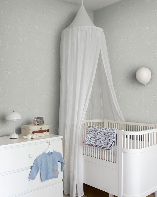 Stjärnorna Wallpaper - Light Gray - Midbec - 29019 - Premier Wallcovering